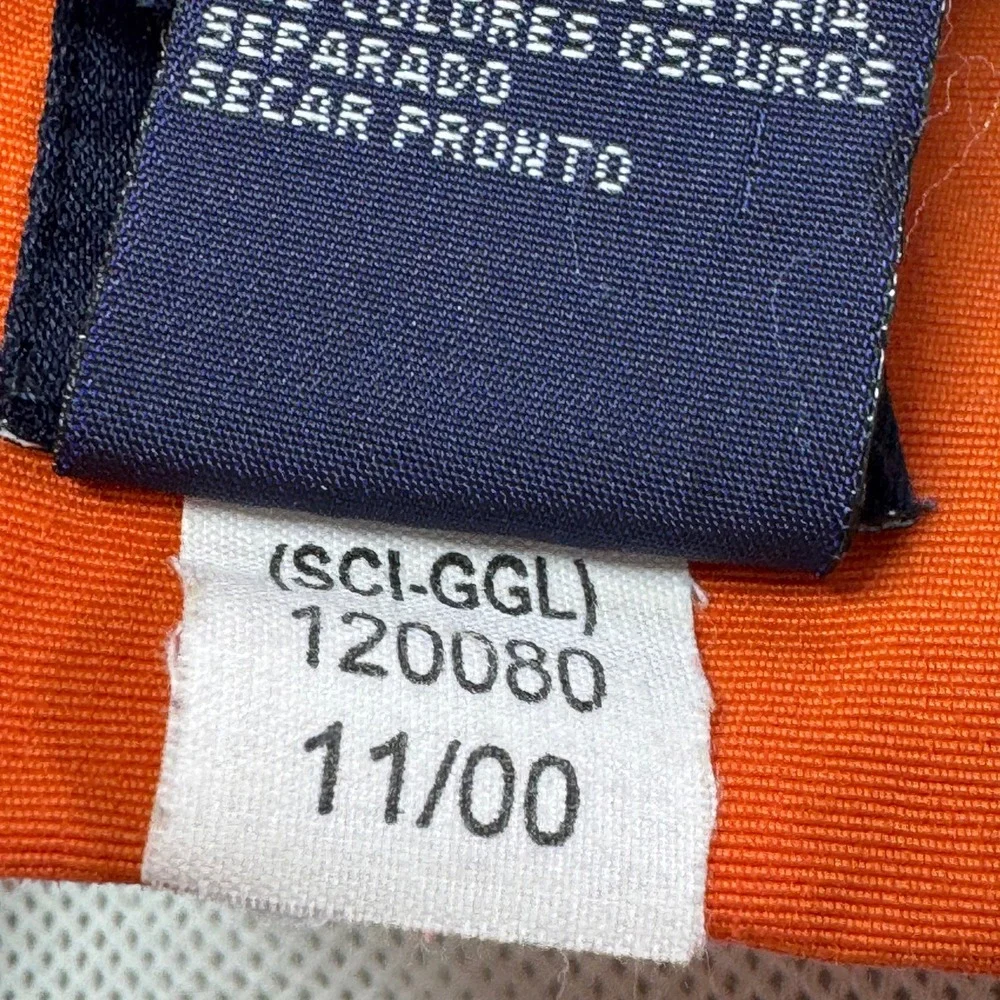 Y2K Tommy Hilfiger Vintage Mens XL Tan Navy‎ Colorblock Board Shorts Swim Trunks
